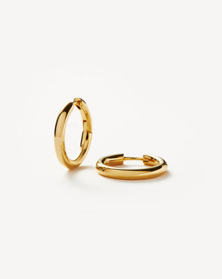 Classic Tunnel Small Hoop Earrings | 18ct Gold Plated