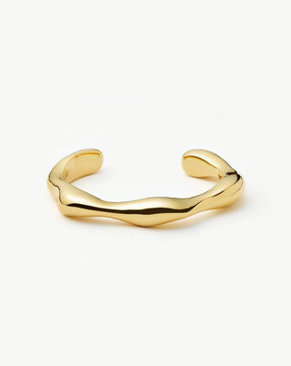 Eny Puffy Cuff Bracelet | 18ct Gold Plated