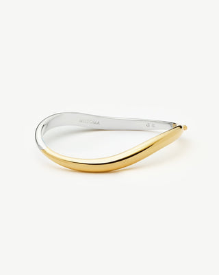 Savi Signature Hinged Bangle | Mix Metal